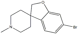 6-溴-1'-甲基-2H-螺[苯并呋喃-3,4'-哌啶] 结构式