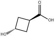 反式-3-羟基环丁烷甲酸 结构式