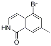 5-BROMO-7-METHYL-1,2-DIHYDROISOQUINOLIN-1-ONE 结构式