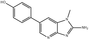 2-amino-1-methyl-6-(4-hydroxyphenyl)imidazo(4,5-b)pyridine 结构式