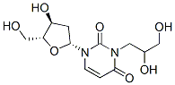 3-(2,3-dihydroxypropyl)deoxyuridine 结构式