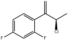 1-((R)-2-CHLORO-1-METHYLENE-PROPYL)-2,4-DIFLUORO-BENZENE 结构式