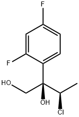 (2R,3R)-3-CHLORO-2-(2,4-DIFLUORO-PHENYL)-BUTANE-1,2-DIOL 结构式