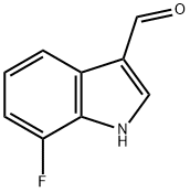 7-氟吲哚-3-甲醛 结构式