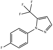 1 - (4 -氟苯基)-5 - (三氟甲基)- 1H -吡唑 结构式