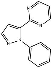 2 - (1 -苯基-1H -5-吡唑基)嘧啶 结构式