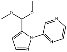 2 - (5 - 二甲氧基甲基-1H -1-吡唑基)吡唑 结构式