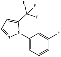 1 - (3 -氟苯基)-5 - (三氟甲基)- 1H -吡唑 结构式
