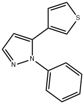 1 -苯基- 5 -(3-噻吩基)- 1H -吡唑 结构式