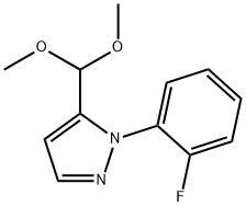 5-二甲氧基甲基-1-(2-氟苯基)-1H-吡唑 结构式