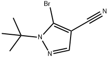 5 -溴- 1 -叔丁基-1H -吡唑- 4 -腈 结构式