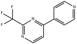 4 - (吡啶- 4 -基)-2 - (三氟甲基)嘧啶 结构式