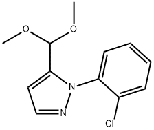 1 - (2 -氯苯基)-5 - (二甲氧基甲基)- 1H -吡唑 结构式