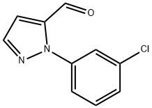 1 - (3 -氯苯基)- 5 -甲醛- 1H -吡唑 结构式