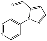 1 - (4-吡啶基)- 5 -甲醛- 1H -吡唑 结构式