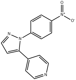 4 - (1 - (4 -硝基苯基)-1H -5-吡唑基)吡啶 结构式