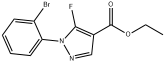 5-氟-1-(2-溴苯基)-1H-吡唑-4-羧酸乙酯 结构式