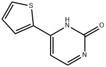 4 - (2-噻吩基)嘧啶2 -醇 结构式