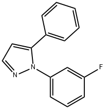 1 - (3 -氟苯基)- 5 -苯基- 1H -吡唑 结构式