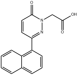 [3-(1-萘基)-6-氧代哒嗪-1(6H)-基]乙酸 结构式