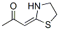 2-Propanone, 1-(2-thiazolidinylidene)-, (E)- (9CI) 结构式