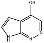 7H-吡咯并[2,3-C]哒嗪-4-醇 结构式