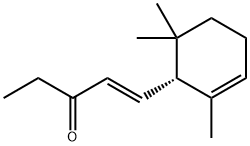 4-(2,5,6,6-四甲基-2-环己烯-1-基)-3-丁烯-2-酮 结构式