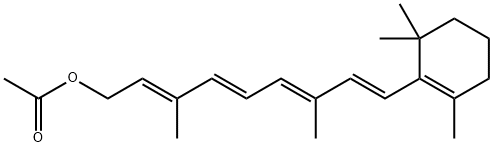维生素A醋酸酯 结构式