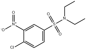 4-氯-N,N-二乙基-3-硝基苯磺酰胺 结构式