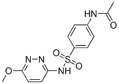 4'-(6-methoxypyridazin-3-ylsulphamoyl)acetanilide  结构式