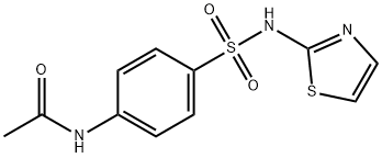 4'-(thiazol-2-ylsulphamoyl)acetanilide 结构式