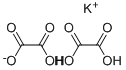 potassium trihydrogen dioxalate  结构式