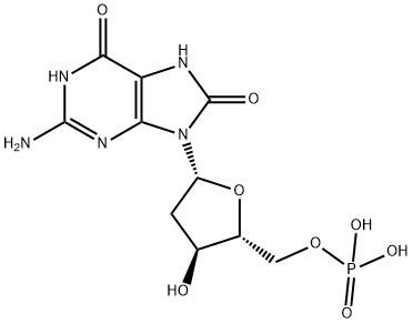 8-hydroxydeoxyguanosine 5'-monophosphate 结构式