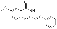 6-methoxy-2-styrylquinazolin-4(3H)-one 结构式