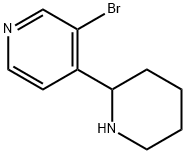 3-broMo-4-(piperidin-2-yl)pyridine 结构式