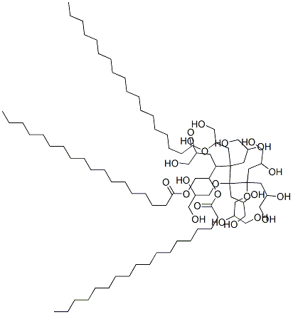 聚甘油-10 三硬脂酸酯 结构式