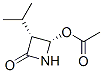 2-Azetidinone,4-(acetyloxy)-3-(1-methylethyl)-,(3R-cis)-(9CI) 结构式