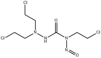 1,1-di-(2-chloroethyl)-4-nitroso-4-(2-chloroethyl)semicarbazide 结构式