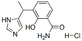 2-hydroxy-3-[1-(3H-imidazol-4-yl)ethyl]benzamide hydrochloride 结构式