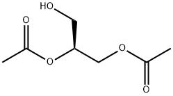 1,2,3-Propanetriol, 1,2-diacetate, (S)- 结构式