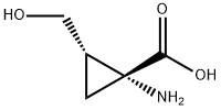 (1R,2S)-1-氨基-2-(羟甲基)环丙烷-1-羧酸 结构式