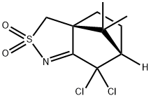 (3aS,6S)-7,7-Dichloro-4,5,6,7-tetrahydro-8,8-diMethyl-3H-3a,6-Methano-2,1-benzisothiazole 2,2-Dioxide 结构式