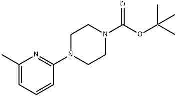 4-BOC-1-(6-甲基-2-吡啶基)哌嗪 结构式