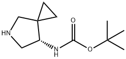 (7S)-5-氮杂螺[2.4]庚烷-7-基氨基甲酸叔丁酯 结构式