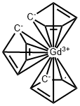 三(环戊二烯)化钆 结构式