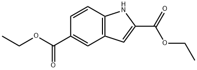 5-乙氧羰基吲哚-2-羧酸乙酯 结构式