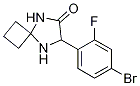 7-(2-氟-4-溴苯基)-5,8-二氮杂螺[3.4]辛烷-6-酮 结构式