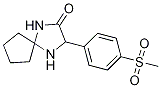 3-(4-甲砜基苯基)-1,4-二氮杂螺[4.4]壬烷-2-酮 结构式