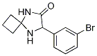 7-(3-溴苯基)-5,8-二氮杂螺[3.4]辛烷-6-酮 结构式