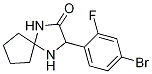 3-(2-氟-4-溴苯基)-1,4-二氮杂螺[4.4]壬烷-2-酮 结构式
